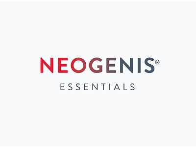 Neogenis Essentials Logo branding design logo supplement label design