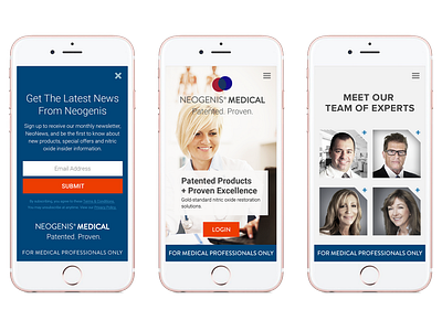 Neogenis Medical Mobile Website