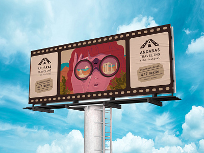 Andaras Billboard art branding design flat icon identity illustration illustrator logo type