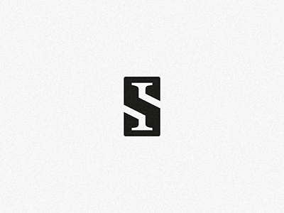 SI Monogram brand dizzyline initials lettermark letters logo luxe monogram name negative space si