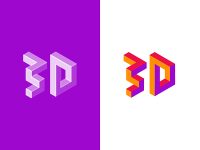 3D logo 3d brand logo mark tridimensional