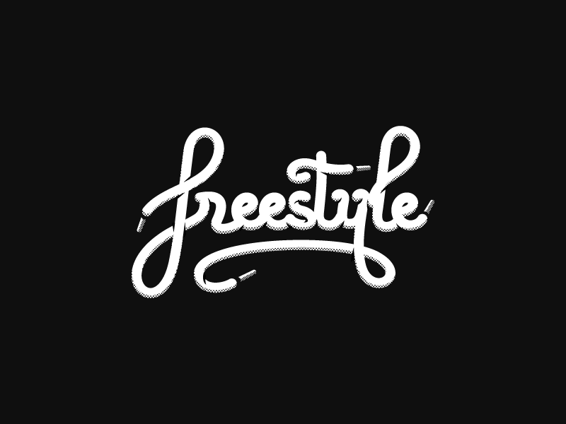 Freestyle typography by Dizzyline on Dribbble