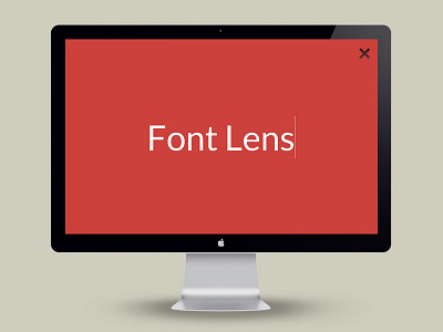 Font Lens search screen app font font lens full screen lato lens red search