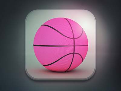 Dribbble — Thank you app basket ball dribbble icon pink thanks