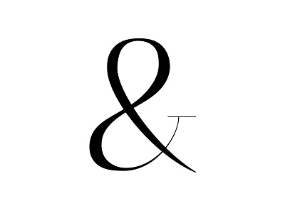 Ampersand ampersand and lettering thick thin type typography