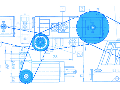 Gears animated animation blue gears gif technical