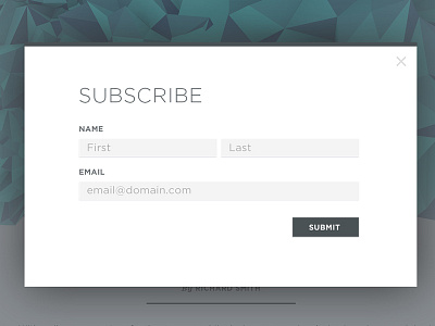 Subscribe Modal email form gotham modal sign up subscribe teal