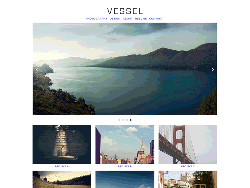 Vessel Theme cms forza gif grid kirby modular portfolio theme vessel web