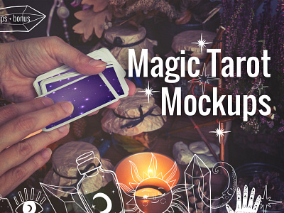 Magic Tarot Cards Mockups