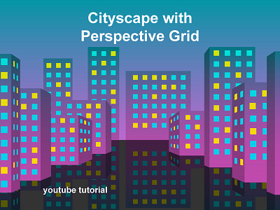 Cityscape tutorial cityscape design flat illustration perspective tutorial vector