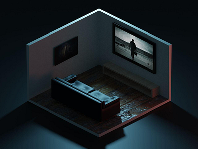 Room Illustration 3d blender blender3d illustration interior interstellar ui design visual