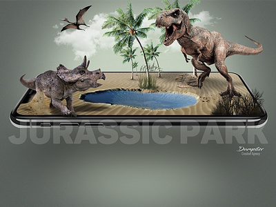 Jurassic park art design digital dino dinosaurus jurassic photoshop