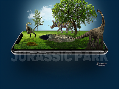 Jurassic park art design digital dino dinosaurus jurassic photoshop