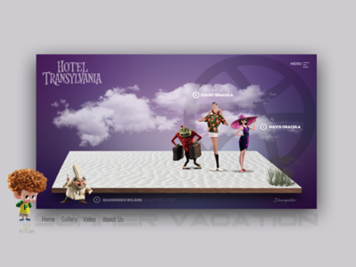 Hotel Transylvania website concept art