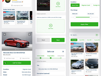 Car Shop free UI Template