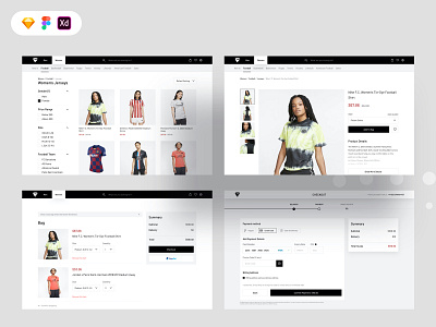 Jersey Shop UI Template Web Version