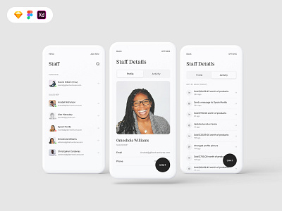 Business To Customer (B2C) Mobile UI Template activities arotec b2b b2c best shot circular buttons goods for sale gumroad minimalism minimalist mobile profile round buttons staff ui ui kit ui template ui8 uiux design white space