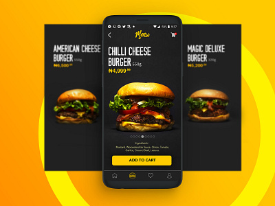 Burger Ordering App Concept