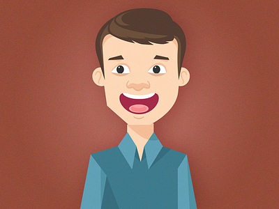 Andrew G. avatar cartoon happy laughing person portrait