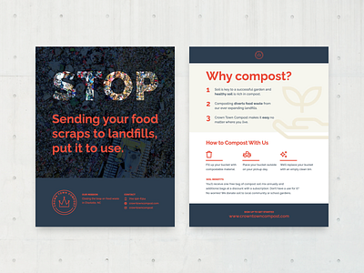 Why compost? compost environment flyer layout marketing poster typography