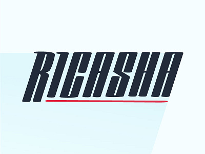 Ricasha Logo brand construction logo typography