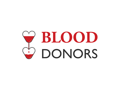 Blood Donors Logo branding design graphic design illustration logo typography