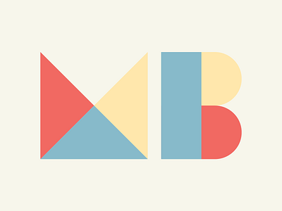 MB logo branding design flat icon illustration illustrator lettering logo minimal shape