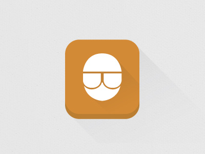 Andrés Clavijo - Personal logo brand flat identity logo marca personal orange shadow white