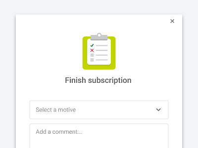 Finish Subscription