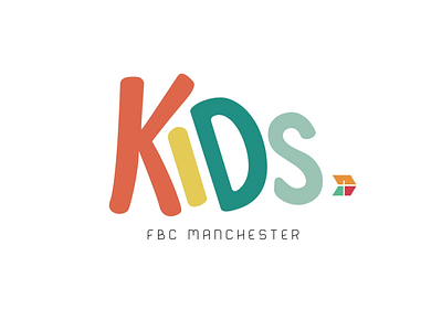 FBC Manchester Kids Logo Option branding design kids logo vector