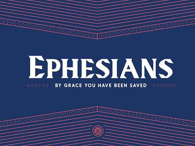 Ephesians Sermon Series Design branding design vector