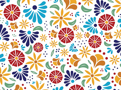 Hispanic blooms floral flowers illustration vector