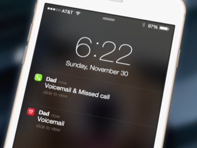 Veem Cover design ios locked screen notification