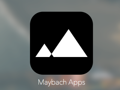 Maybach Apps logo flat design ios app logo maybach apps