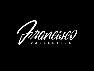 Francisco Vallenilla Logo calligraphy identity logo typography