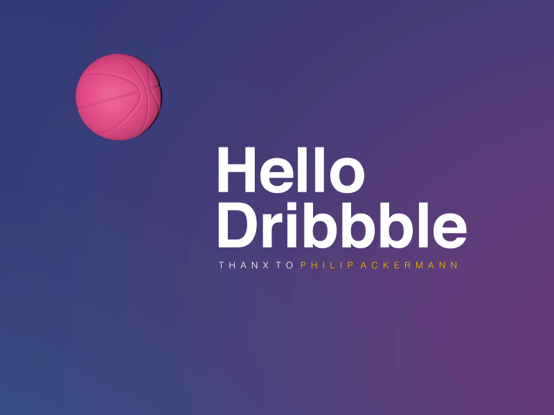 Hello Dribbble debut hello