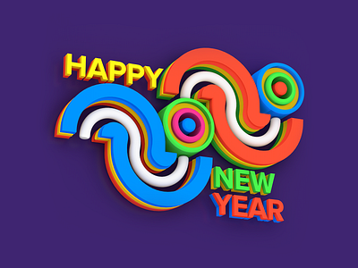 Happy 2020 2020 c4d new year