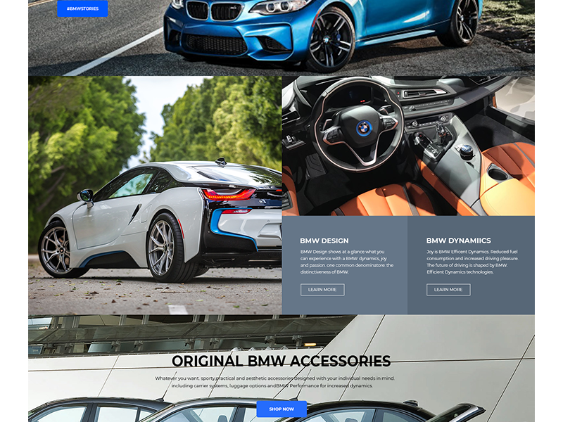 Bmw website branding design website web ui