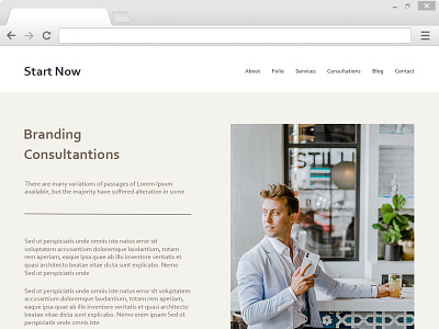 consultant landing page branding design ui web website