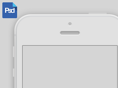 iphone 5 white png template