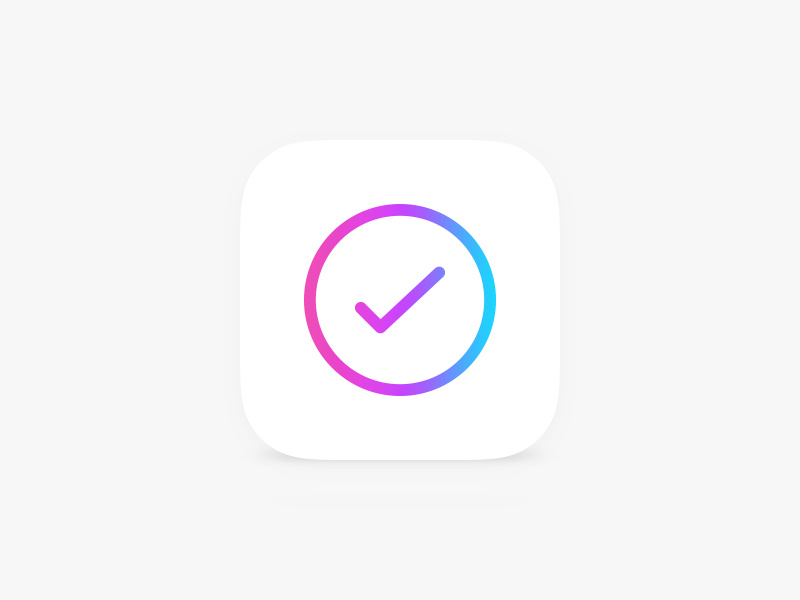 App Icon iOS 7 app todo minimal simple creative ios iphone clean unique friends