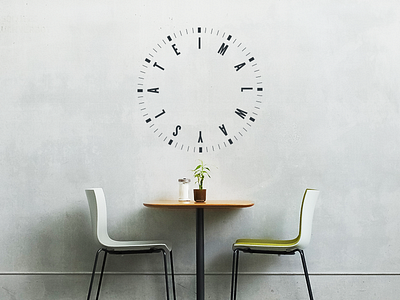 I'm Always Late Wall Decal