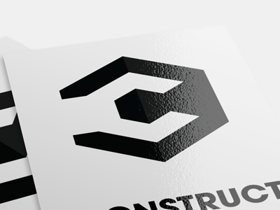 Construct Logo c construct logo negative space wrench