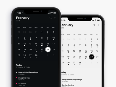 iPhone X - Calendar Tasks