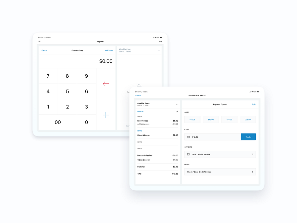 Paytouch POS Manual Entry & Checkout by Brian Plemons on Dribbble