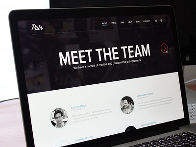 Pair Site new pair responsive website wip