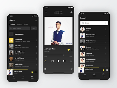 Loop: Music App - Screens