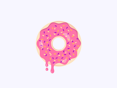 Donut design donut food illustration ui visual design