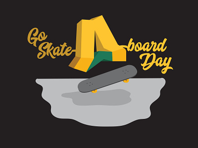 Go Skate Day Anchor Point branding design illustration logo skate skateboard typography