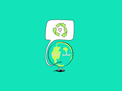 Earth Day Illustration character characterdesign design earthday icon illustration recycle